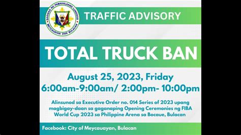 olongapo truck ban 2023